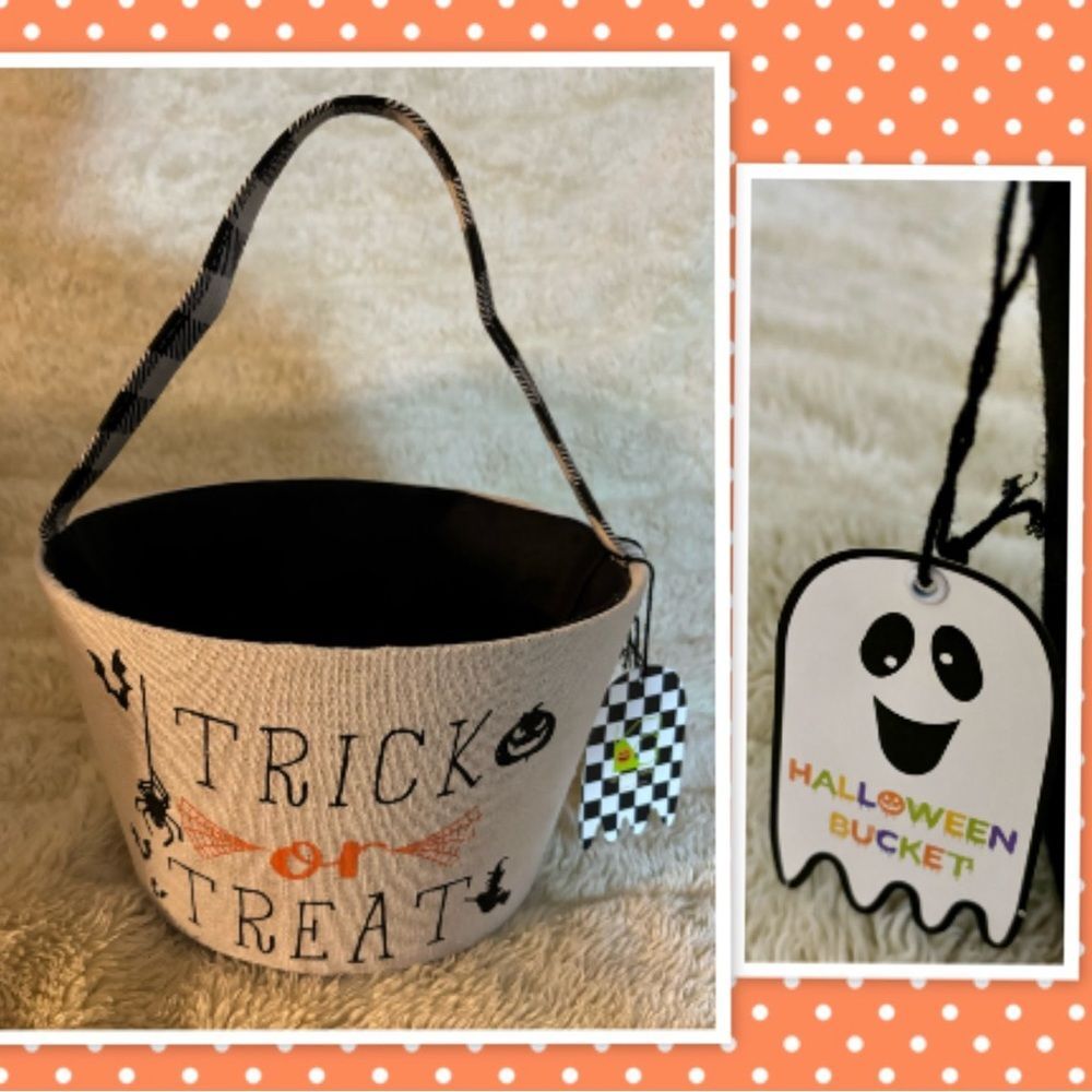 Trick Or Treat Halloween Bucket (New)